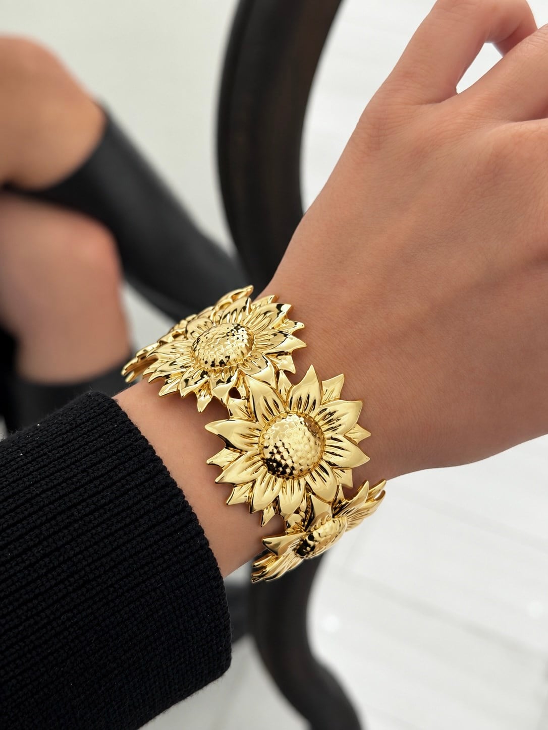 VIP Luxury Gold Kelepçe Bilezik