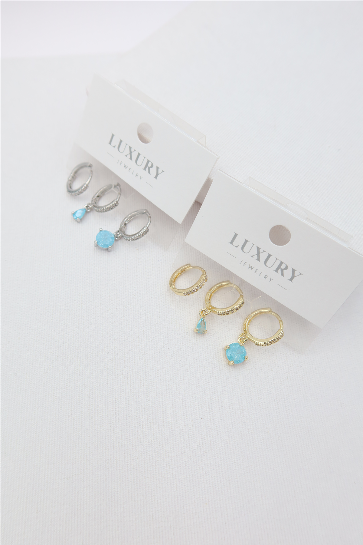 Luxury 3'lü Küpe Set