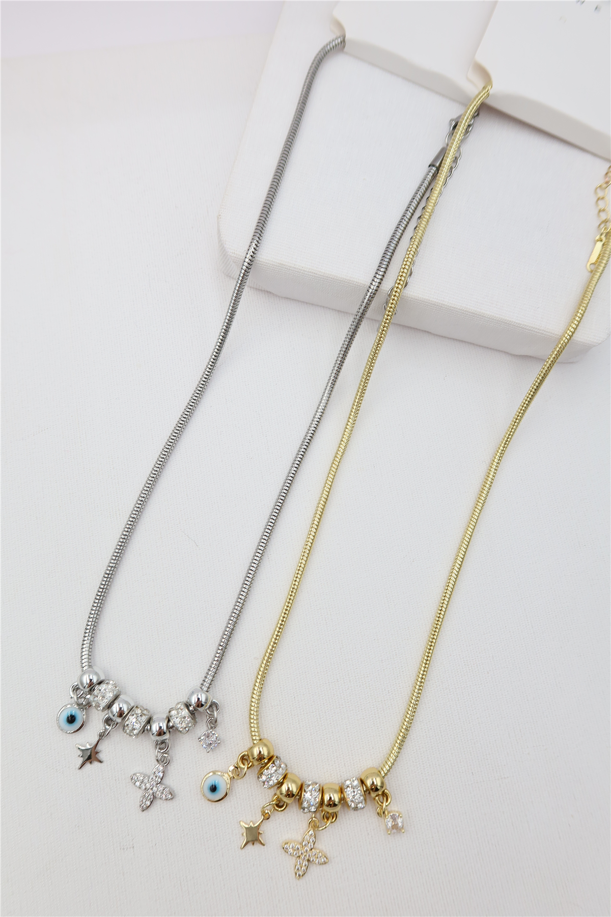 Çelik Charm Kolye