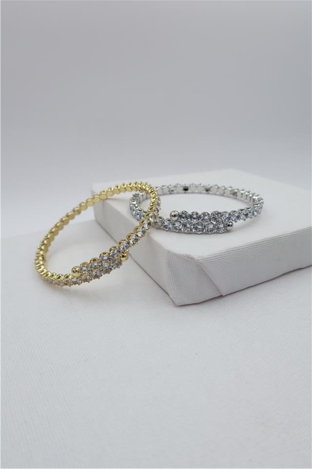 Çelik Taş Detaylı Bilezik