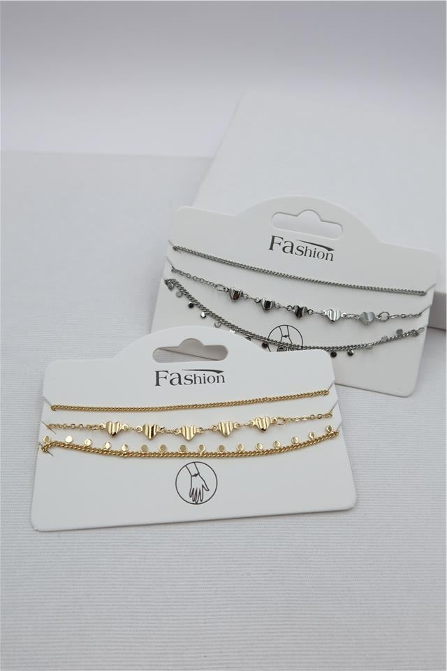 Luxury VIP Üçlü Kombin Bileklik