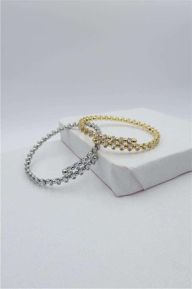 Çelik Taş Detaylı Bilezik