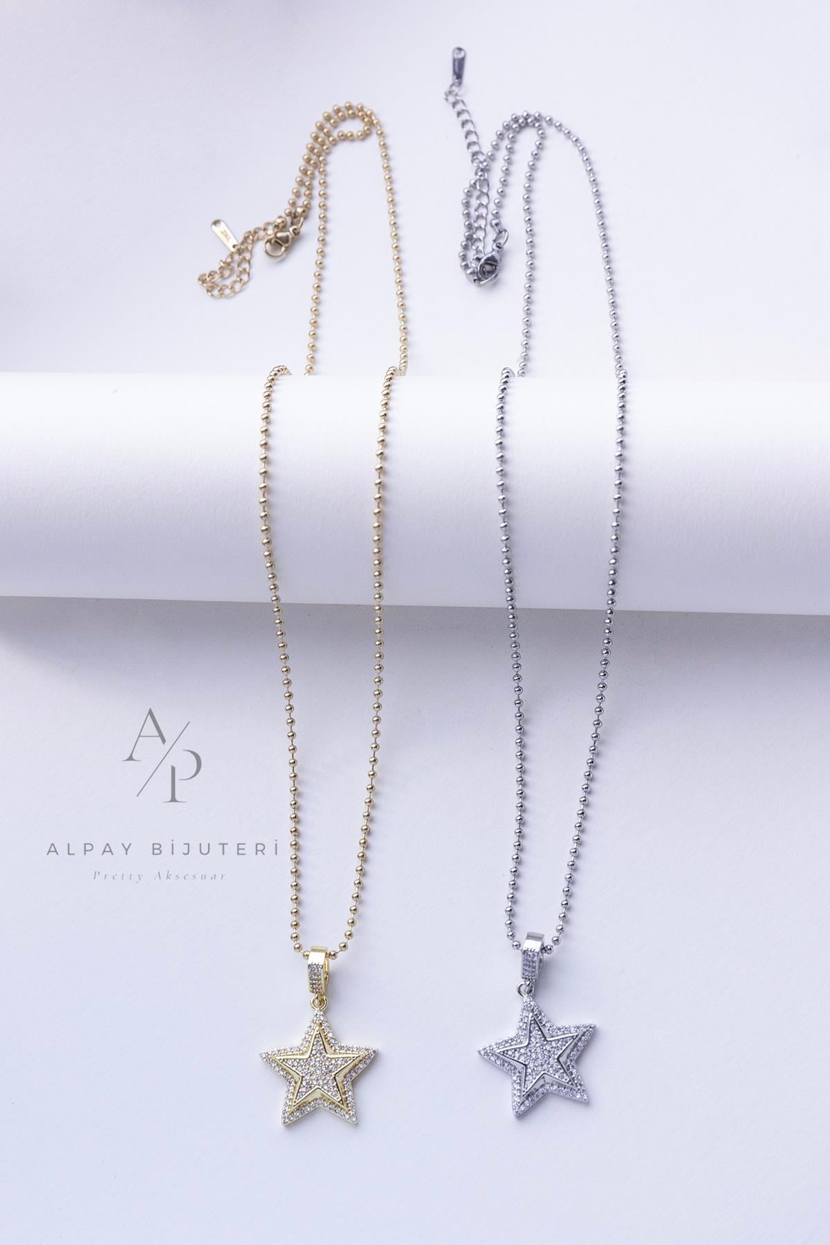 Yıldız Sembol Çelik Kolye