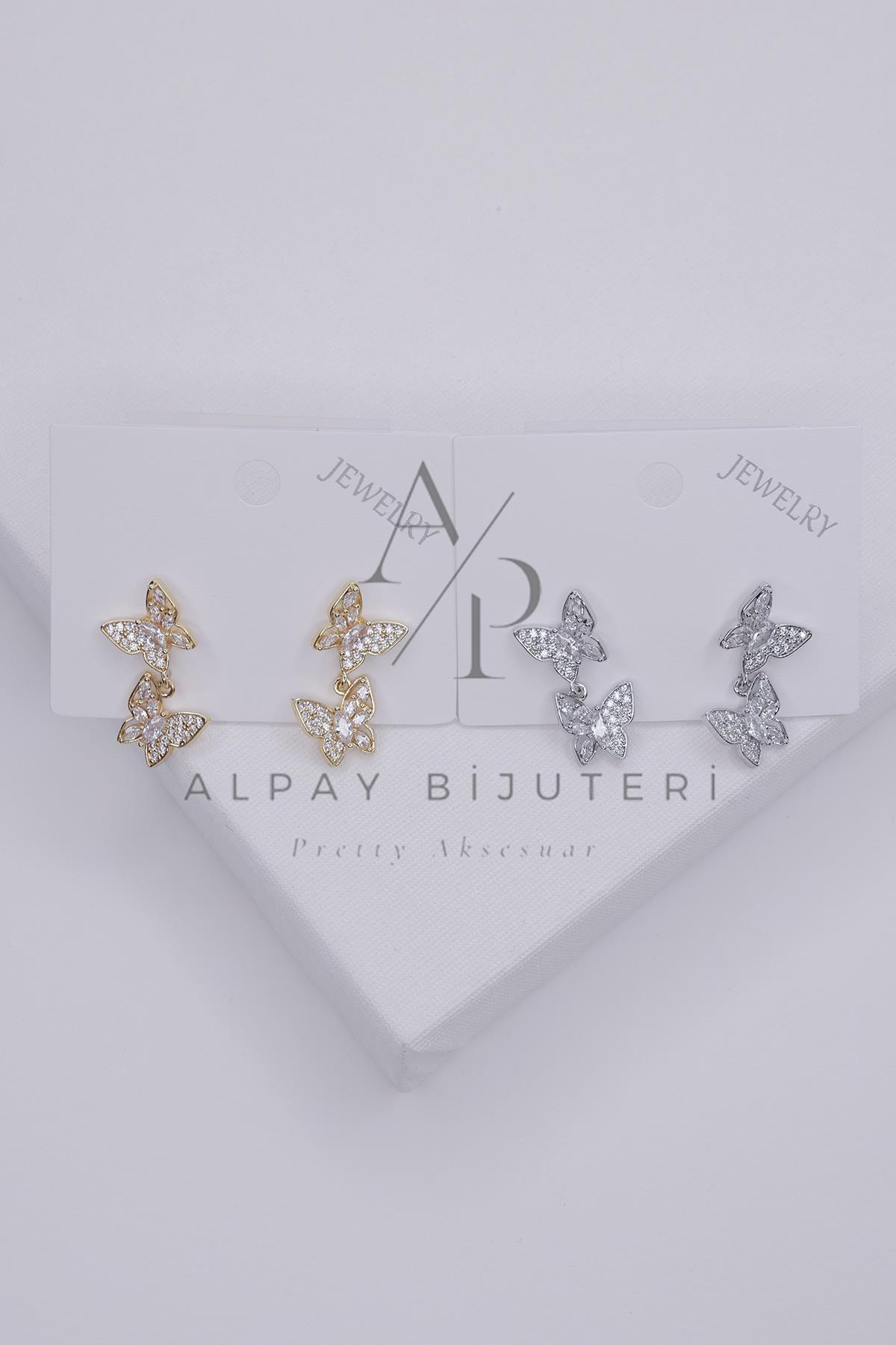 Zirkon Tasarım Küpe