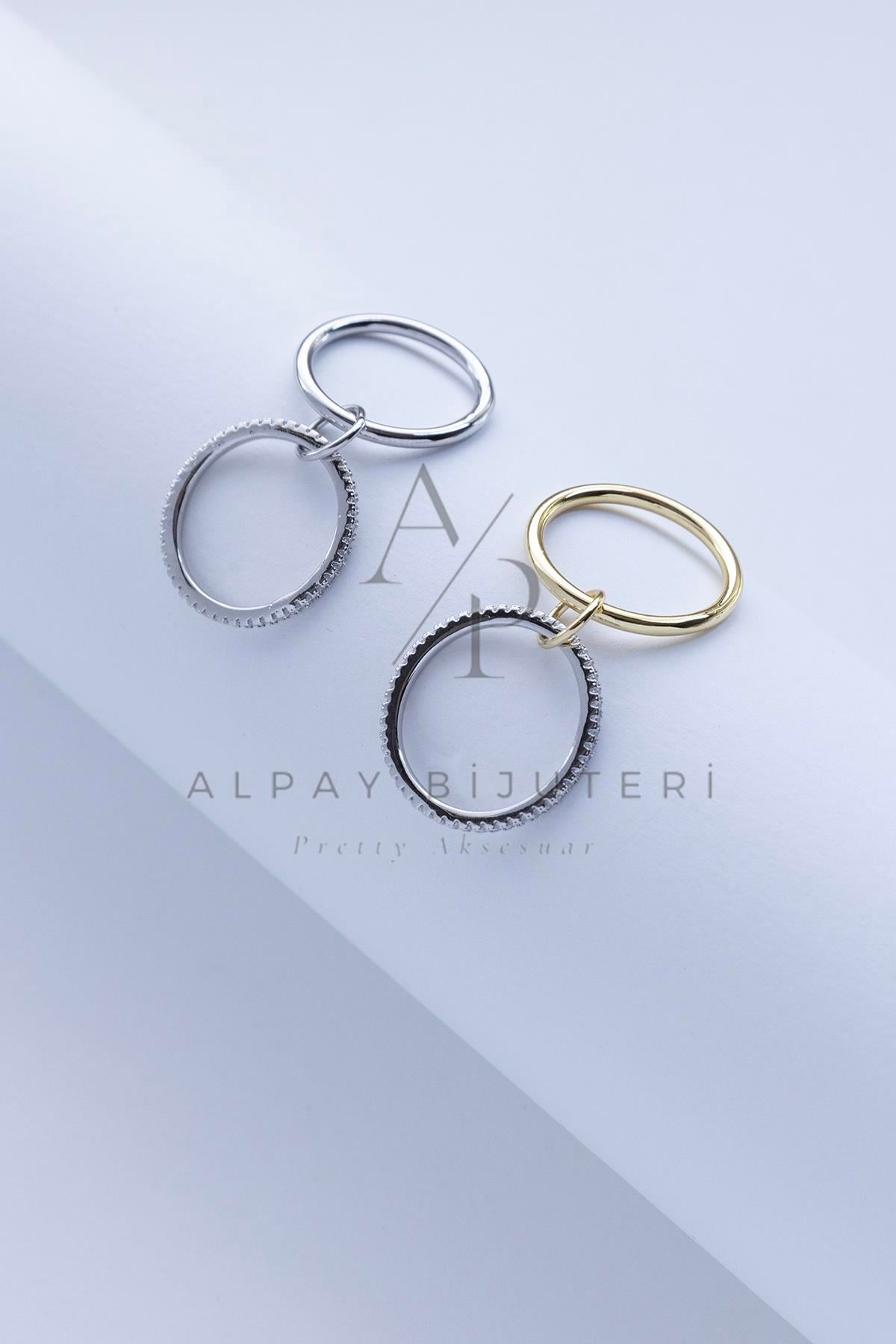 İkili Parıltılı Yüzük 