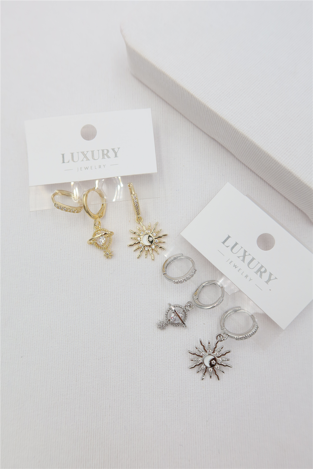 Luxury 3'lü Küpe Set