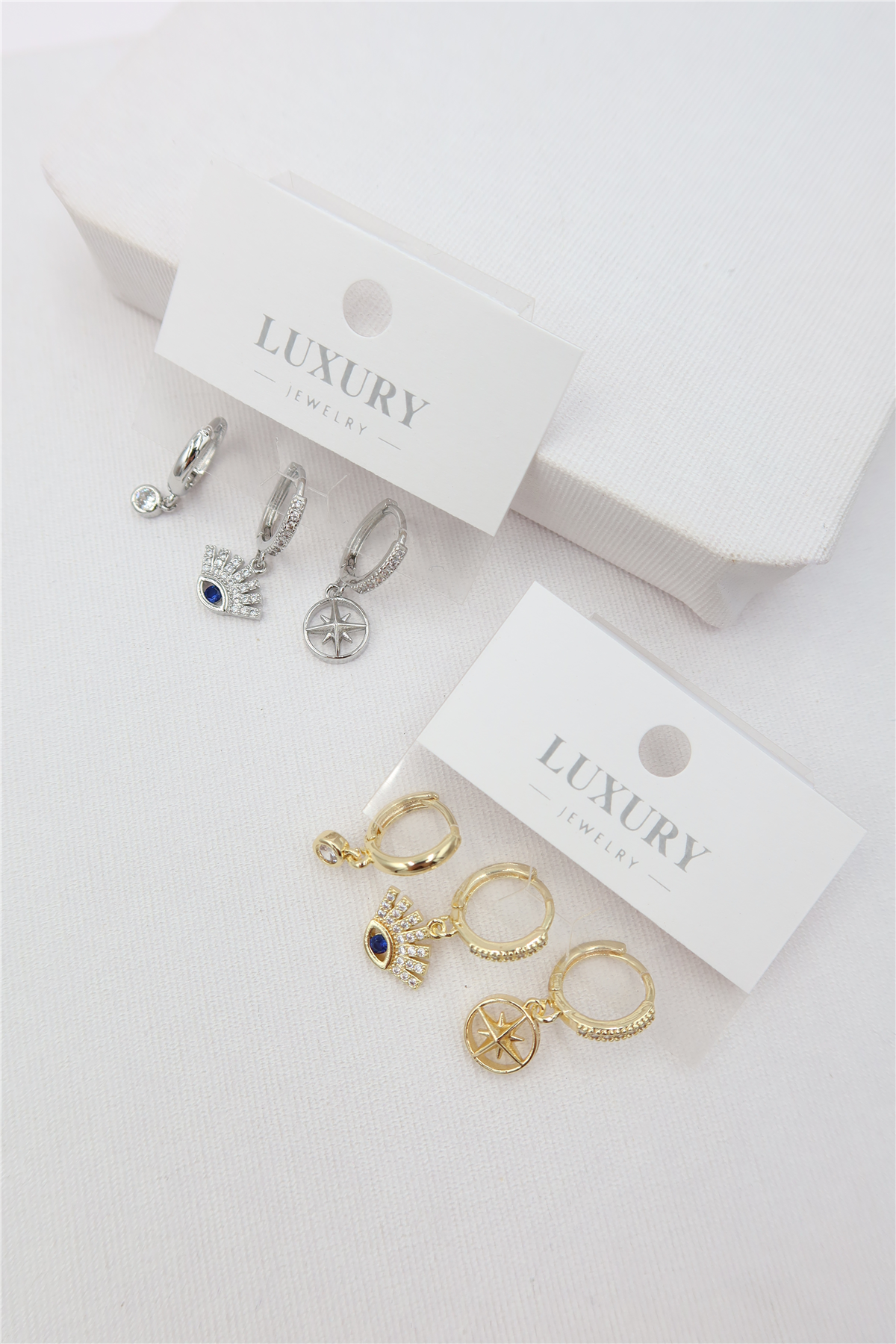 Luxury 3'lü Küpe Set