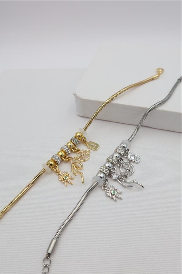 Çelik Charm Bileklik