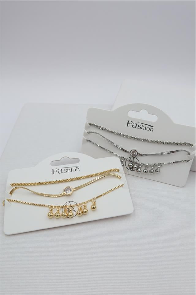 Luxury VIP Üçlü Kombin Bileklik