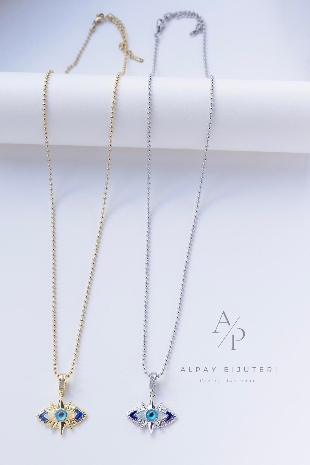 Göz Sembol Çelik Kolye