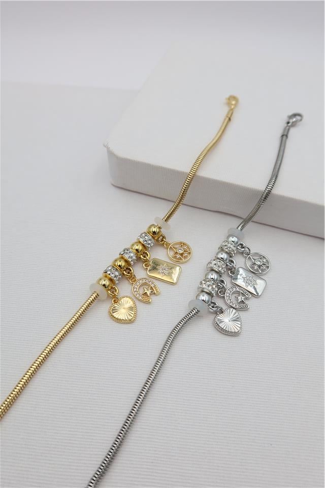 Çelik Charm Bileklik