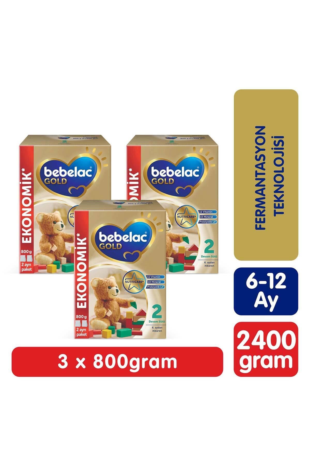 Bebelac Gold 2 800gr 3adet 