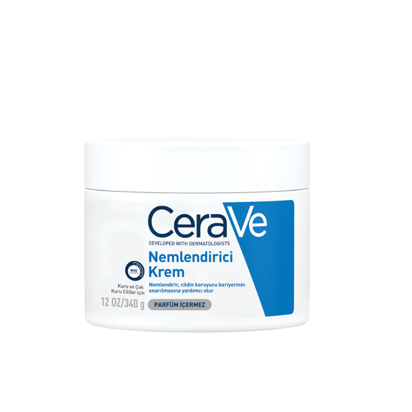 CeraVe Nemlendirici Yüz Ve Vücut Kremi - Kuru Ciltler İçin Seramid Ve Hyalüronik Asit İçerikli 340 gr