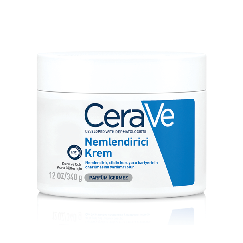 CeraVe Nemlendirici Yüz Ve Vücut Kremi - Kuru Ciltler İçin Seramid Ve Hyalüronik Asit İçerikli 340 gr