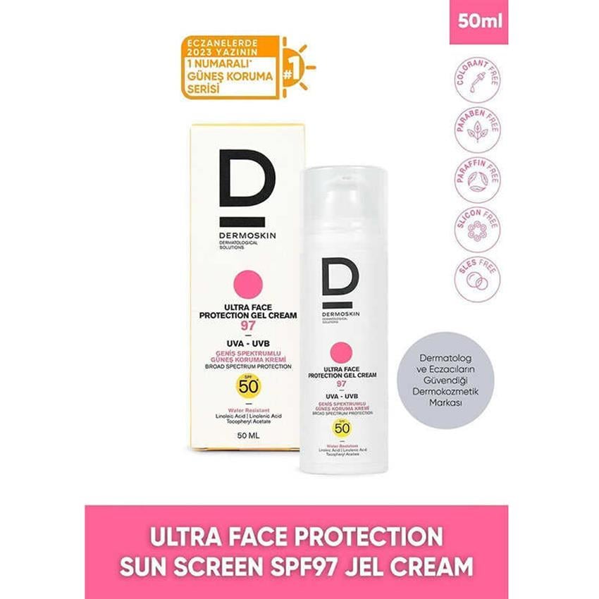 Dermoskin Ultra Face Protection Sun Gel Cream Spf 97 50 ml
