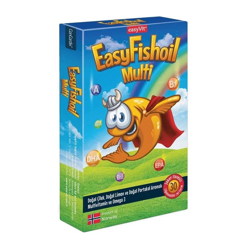 EasyFishoil Multi 30 Çiğnenebilir Jel