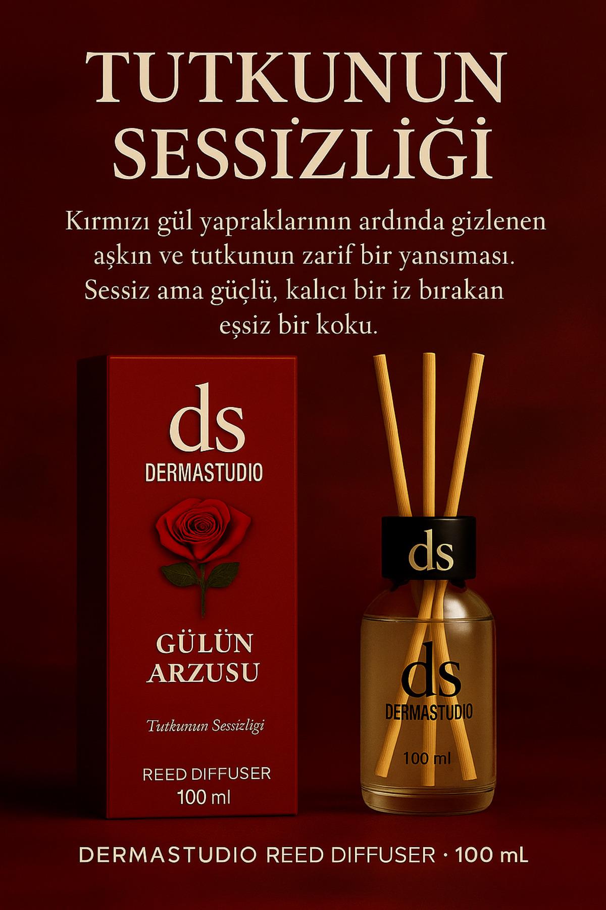Gülün Arzusu – Tutkunun Sessizliği Özel Üretim Premium Oda Kokusu 100 ml