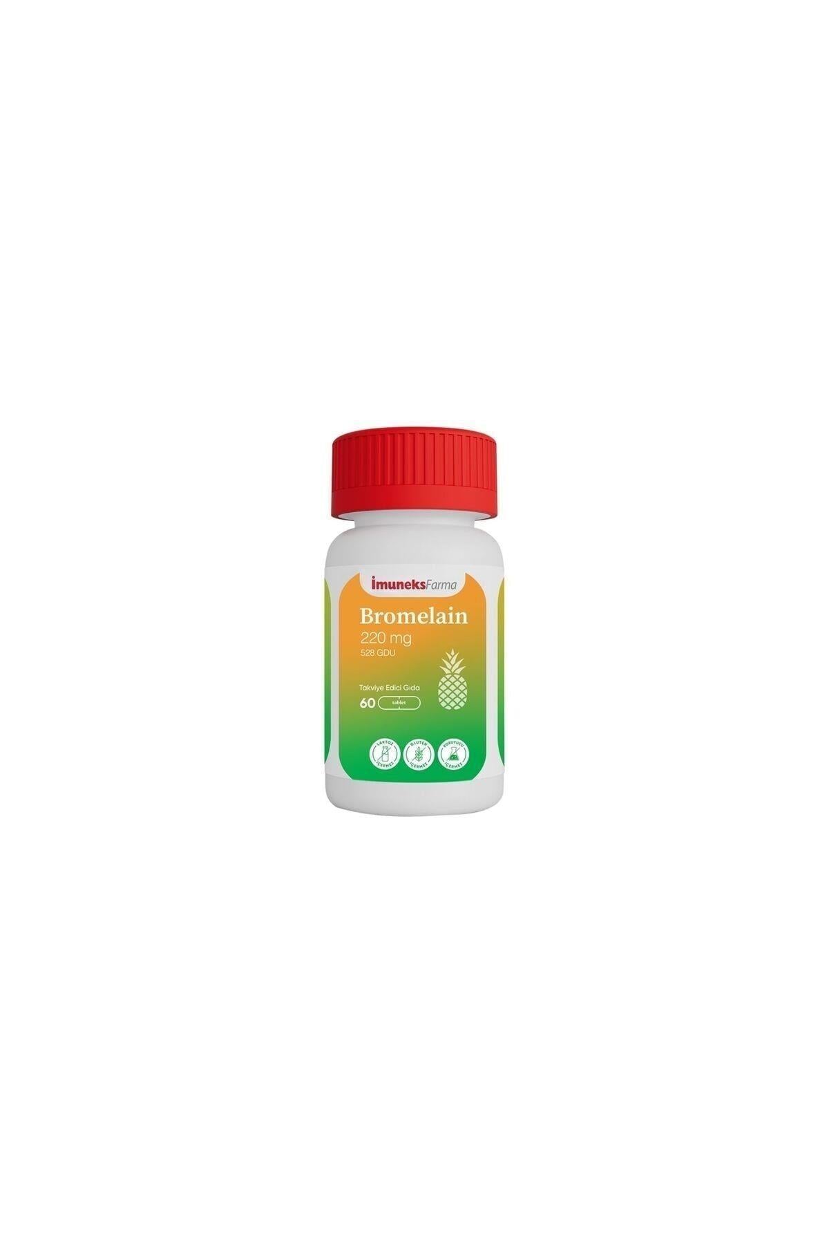 Imuneks Farma İmuneks Farma Bromelain 220 mg Takviye Edici Gıda 60 Tablet