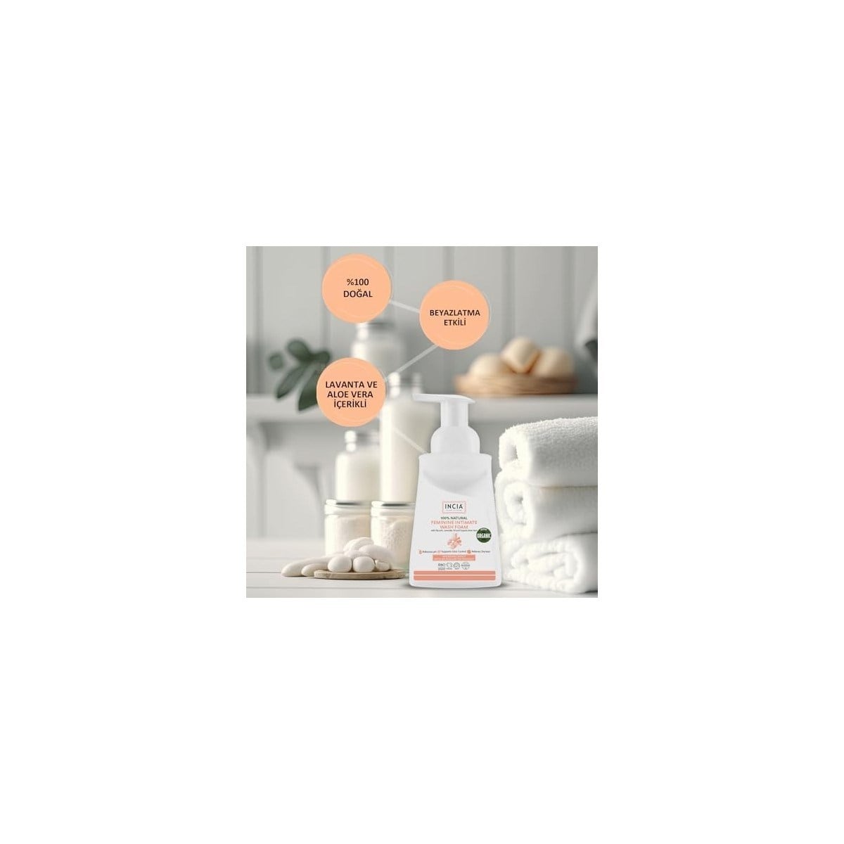 Incia Intim Köpük %100 Doğal 200 ml