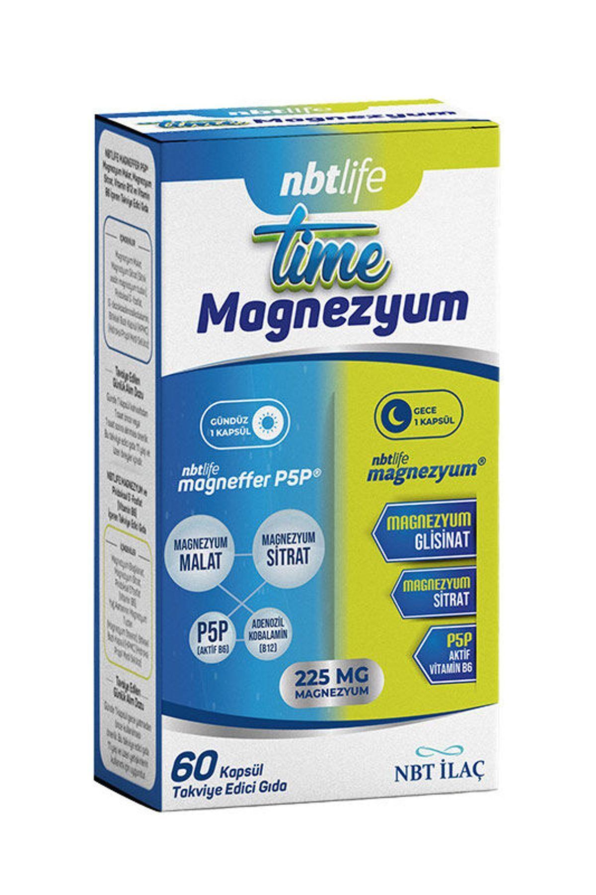 Nbt İlaç Nbt Life Time Magnezyum 60 Kapsül