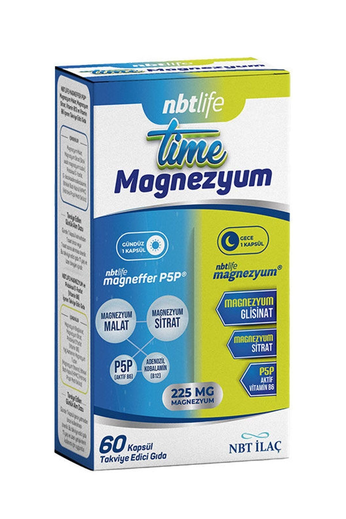 Nbt Life Time Magnezyum 60 Kapsül