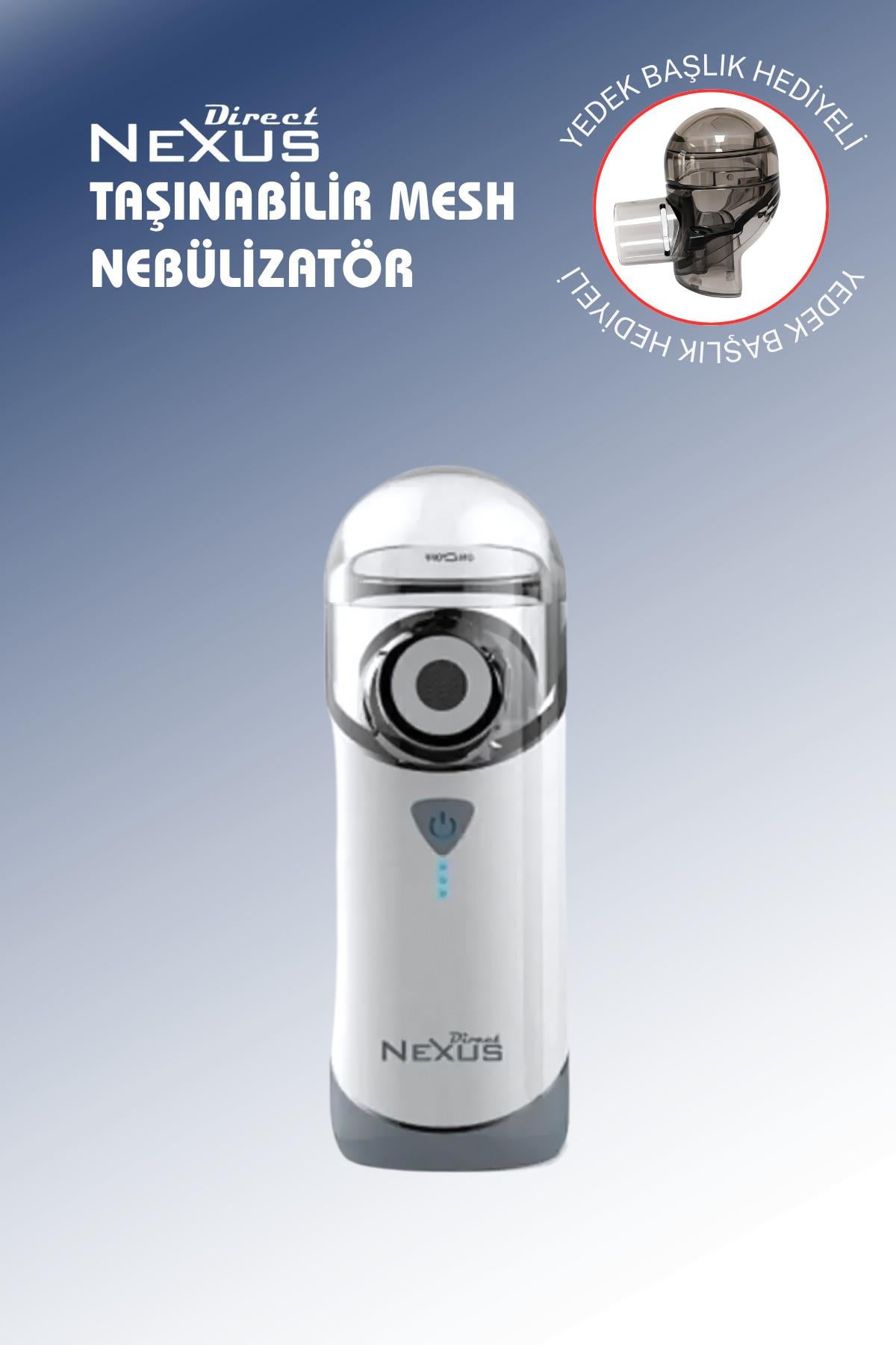 Nexus Mesh Şarj Edilebilir Nebulizatör