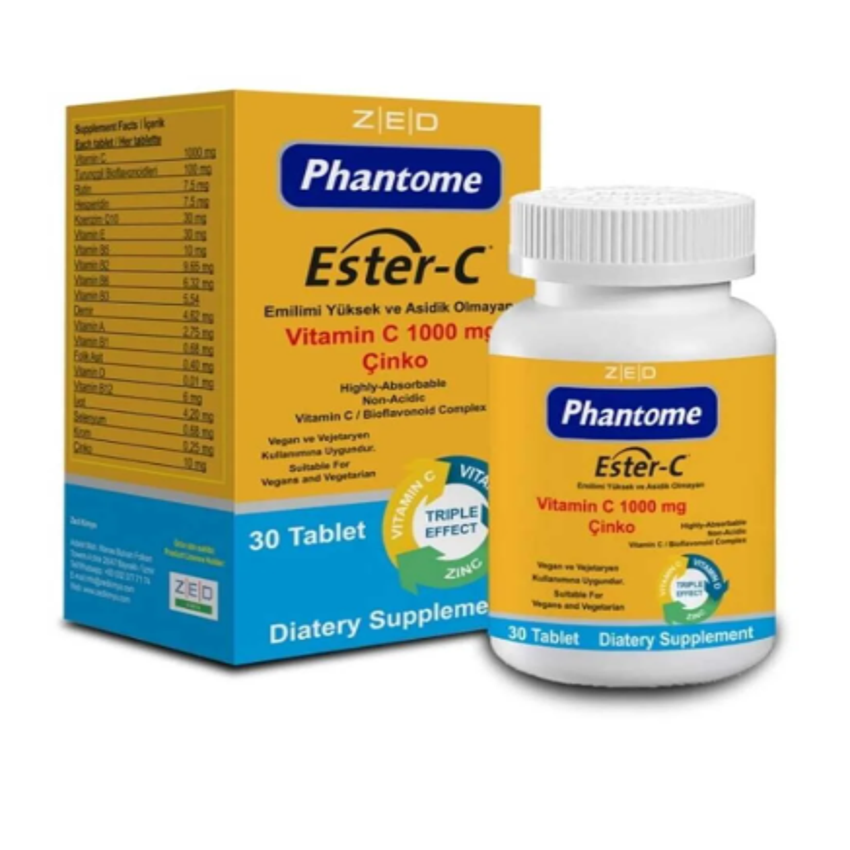 Phantome 1000 mg Vitamin C 30 Tablet