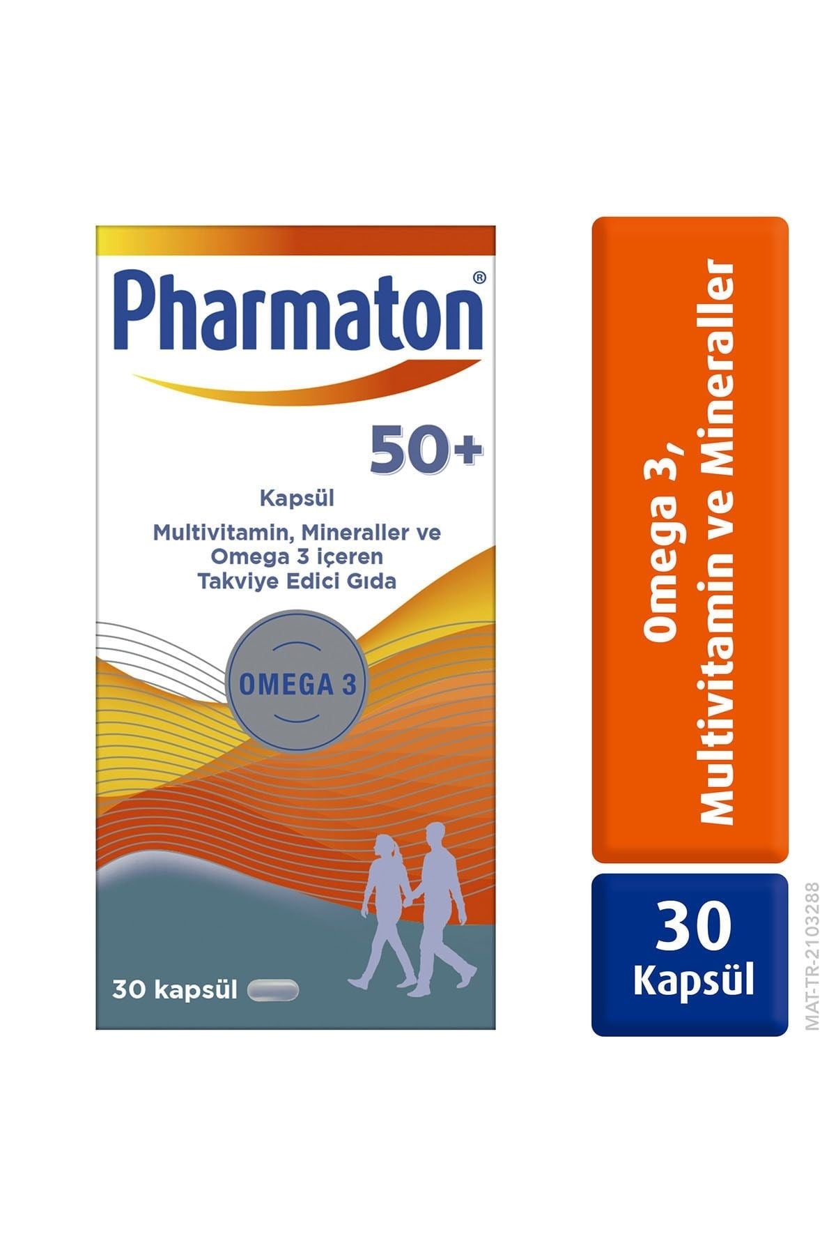 Pharmaton 50 Plus 30 Kapsül - Omega 3 Multivitamin Ve Mineraller