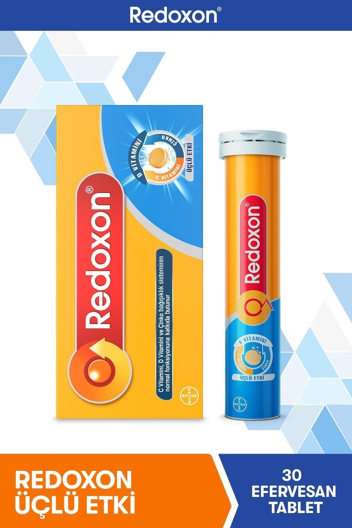 Redoxon 3'lü Etki 30 Efervesan Tablet
