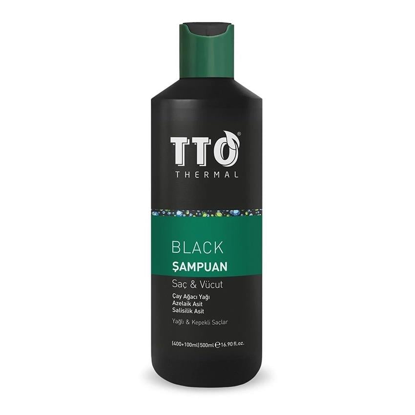 TTO Black Saç ve Vücut Şampuanı 400+100 ml