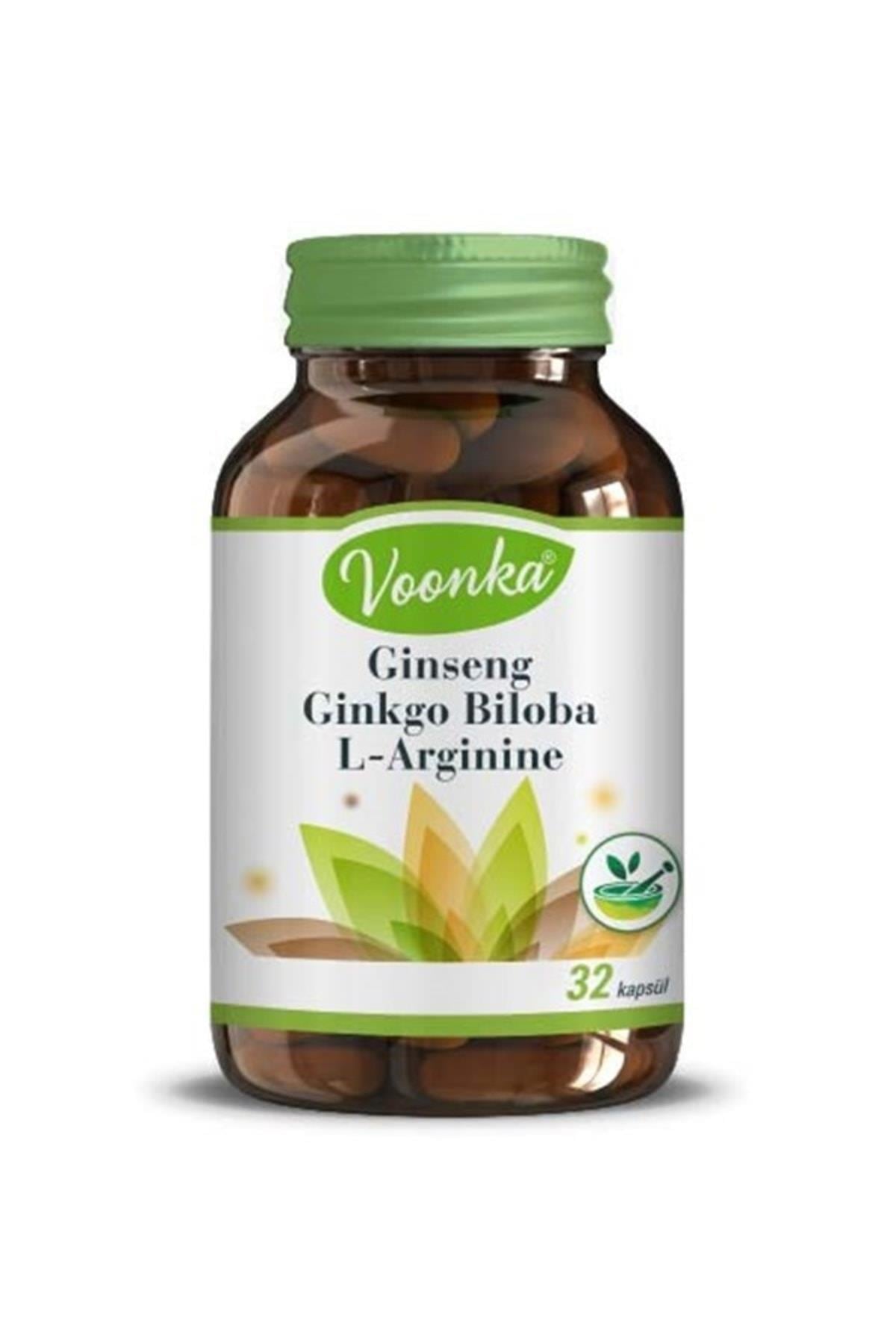 Voonka Ginseng Ginkgo Biloba L-arginine 32 Kapsül