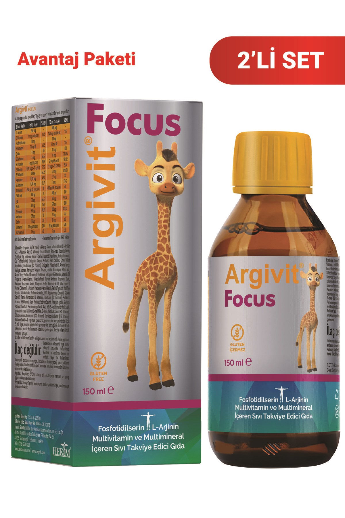 Argivit Focus 150ML 2 Adet