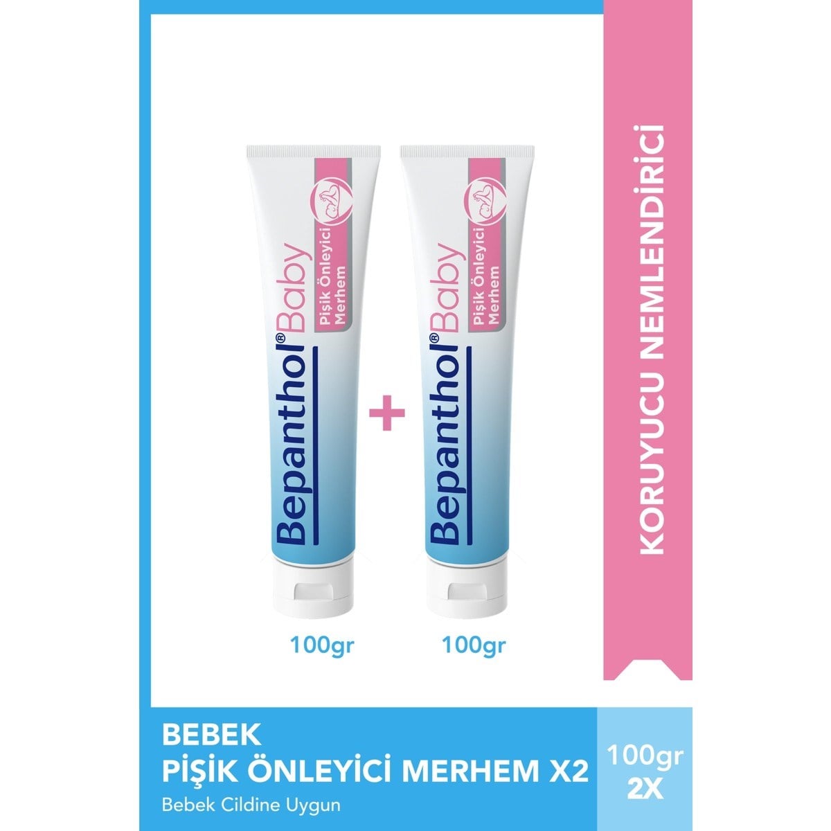 Bepanthol Baby Pişik Kremi 100 gr 2 Adet