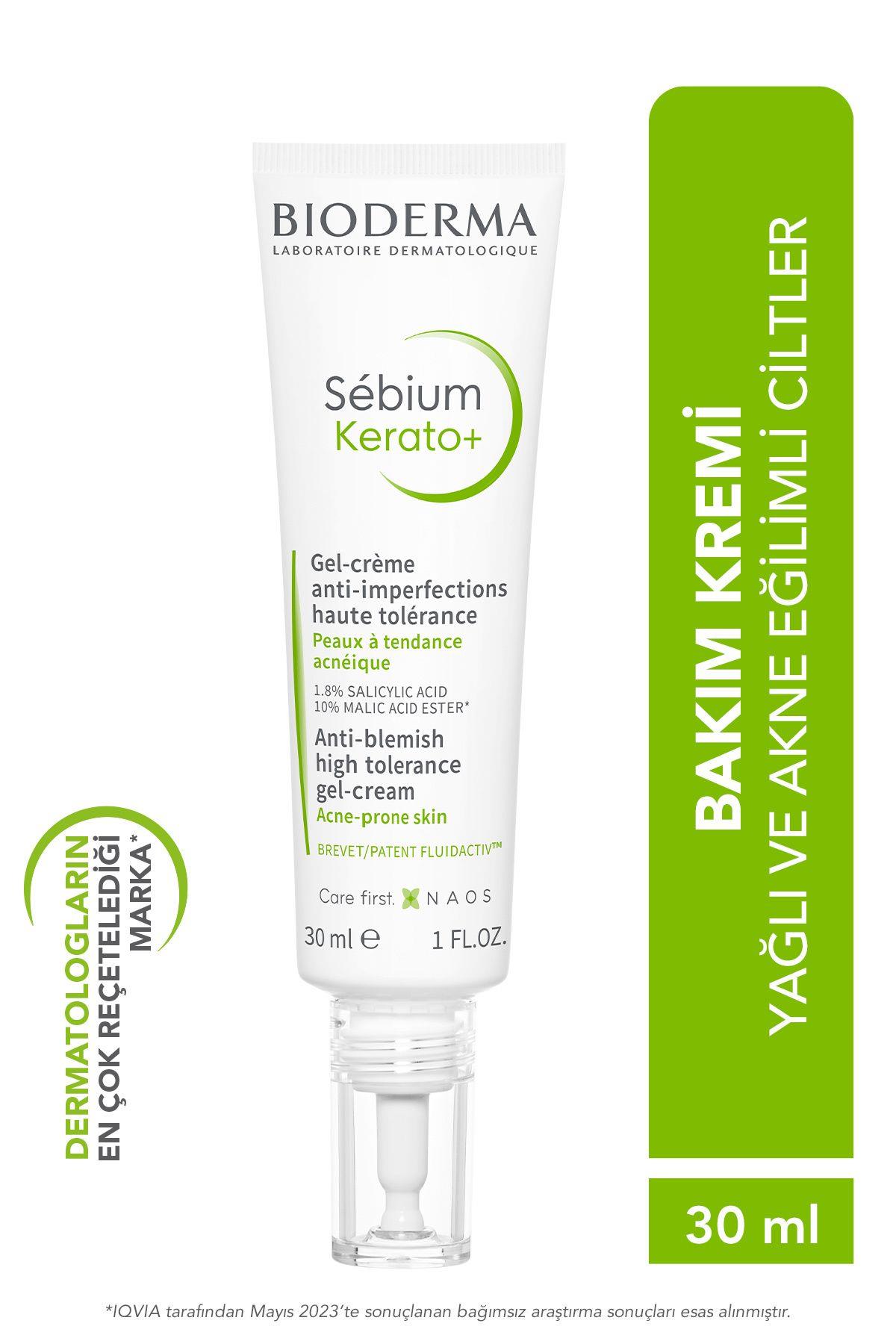 Bioderma Sebium Kerato Akneye Eğilim Gösteren Ciltler Için Aha, Bha, Salisilik Asit Içeren Bakım Kremi 30 ml