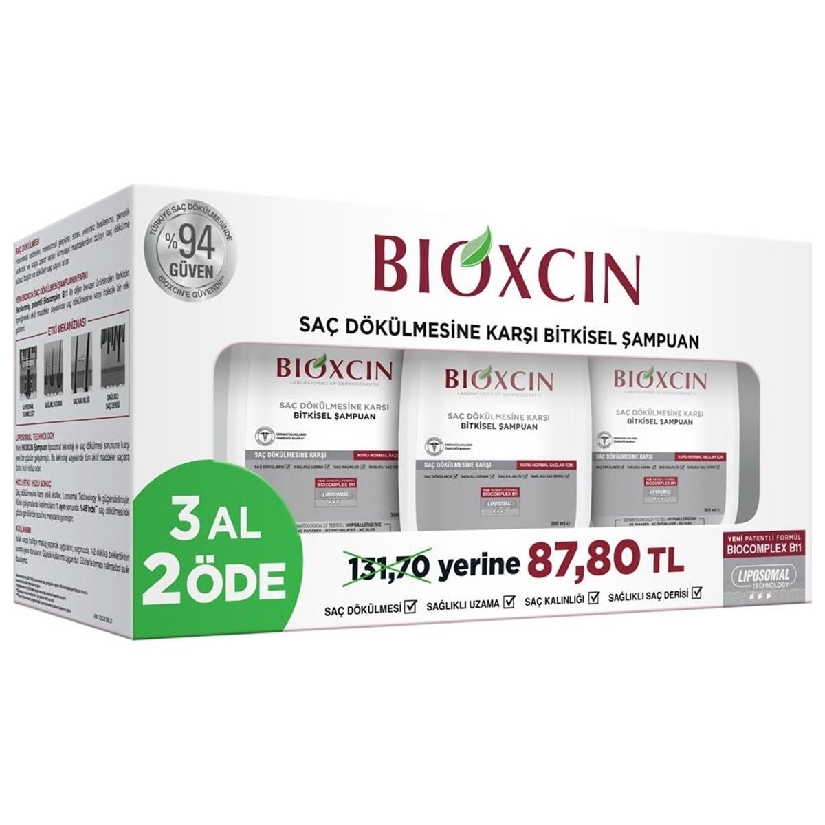 Bioxcin Genesis Kuru ve Normal Saçlar İçin Şampuan 300 ml - 3 Al 2 Öde