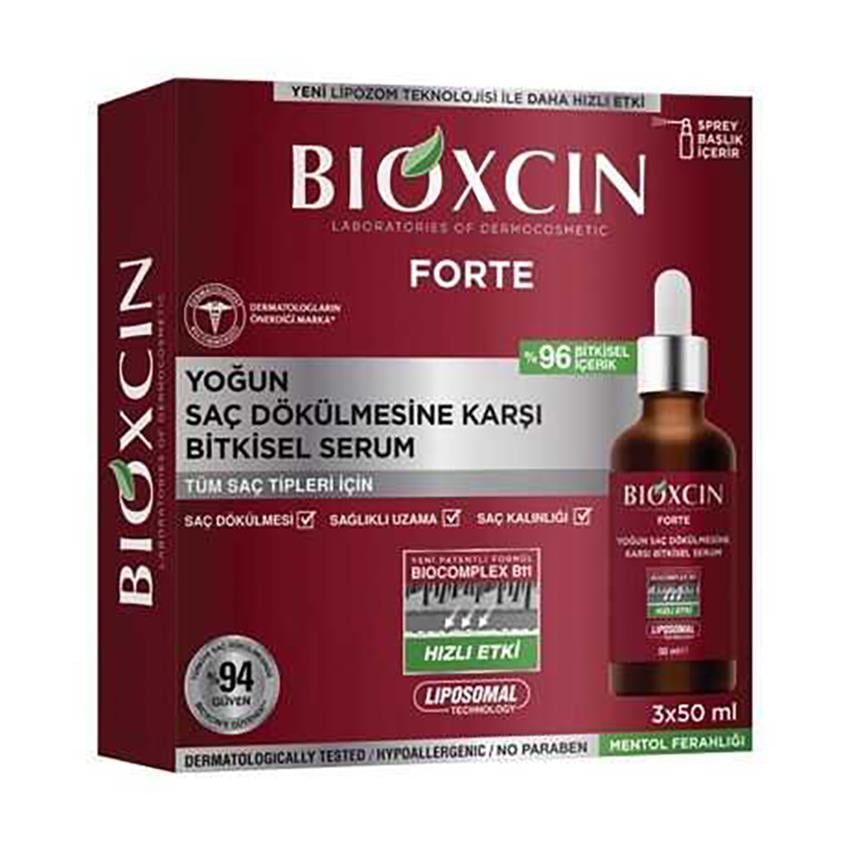 Bioxcin Yoğun Saç Dökülmesine Karşı Etkili Bitkisel Serum 3x50 ml
