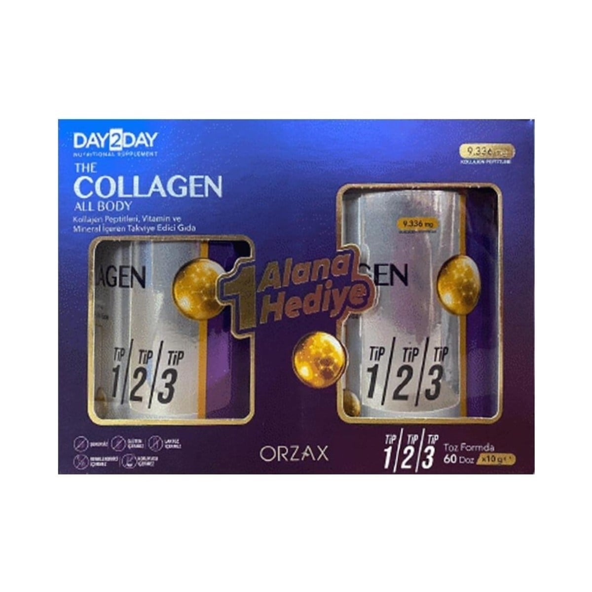Day2day The Collagen All Body Toz 300 gr - 1 Alana 1 Hediye