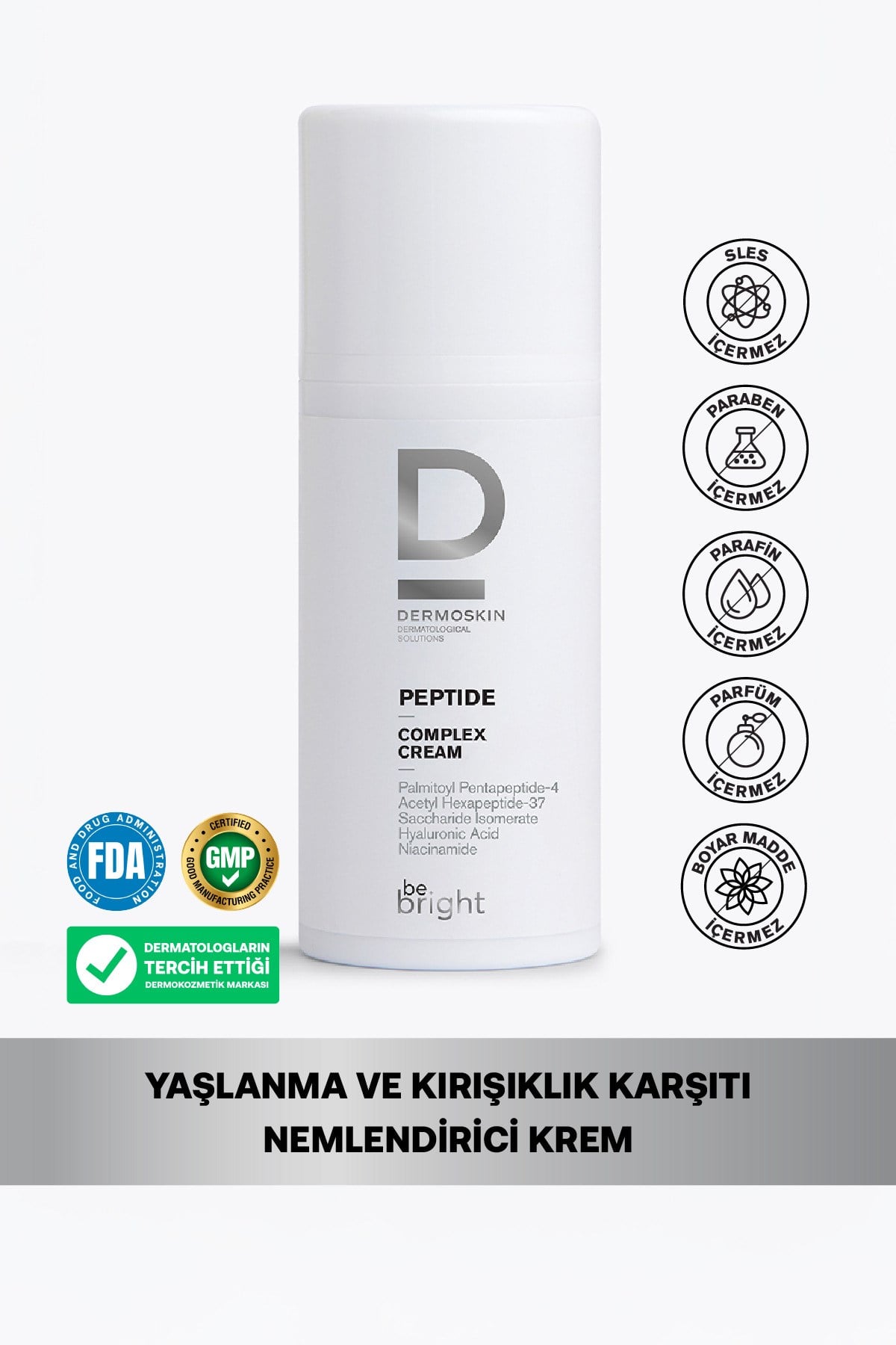 Dermoskin Be Bright Peptit Kompleks Krem 33 ml Nemlendirici Krem