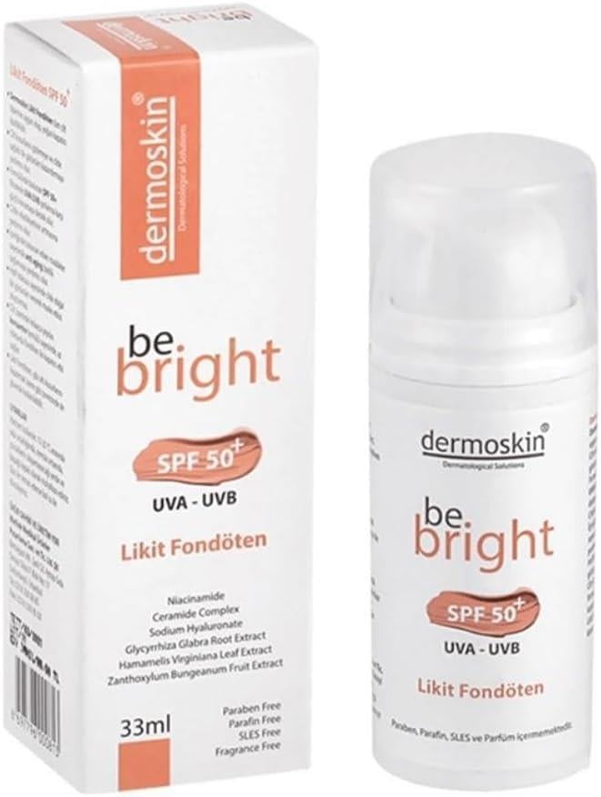 Dermoskin Be Bright SPF50+ Likit Fondöten Light 33