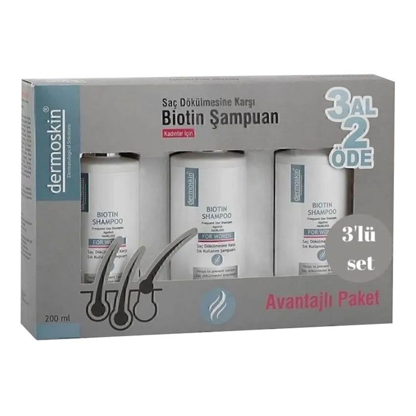 Dermoskin Biotin Shampoo For Women 200ml 3 Al 2 Öde