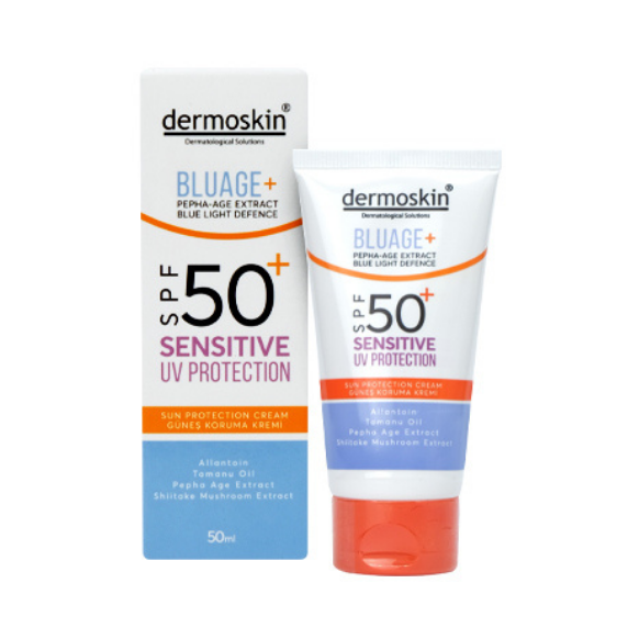 Dermoskin Bluage (Mavi Işık Korumalı) SPF50 Sensitive Güneş Kremi 50ml
