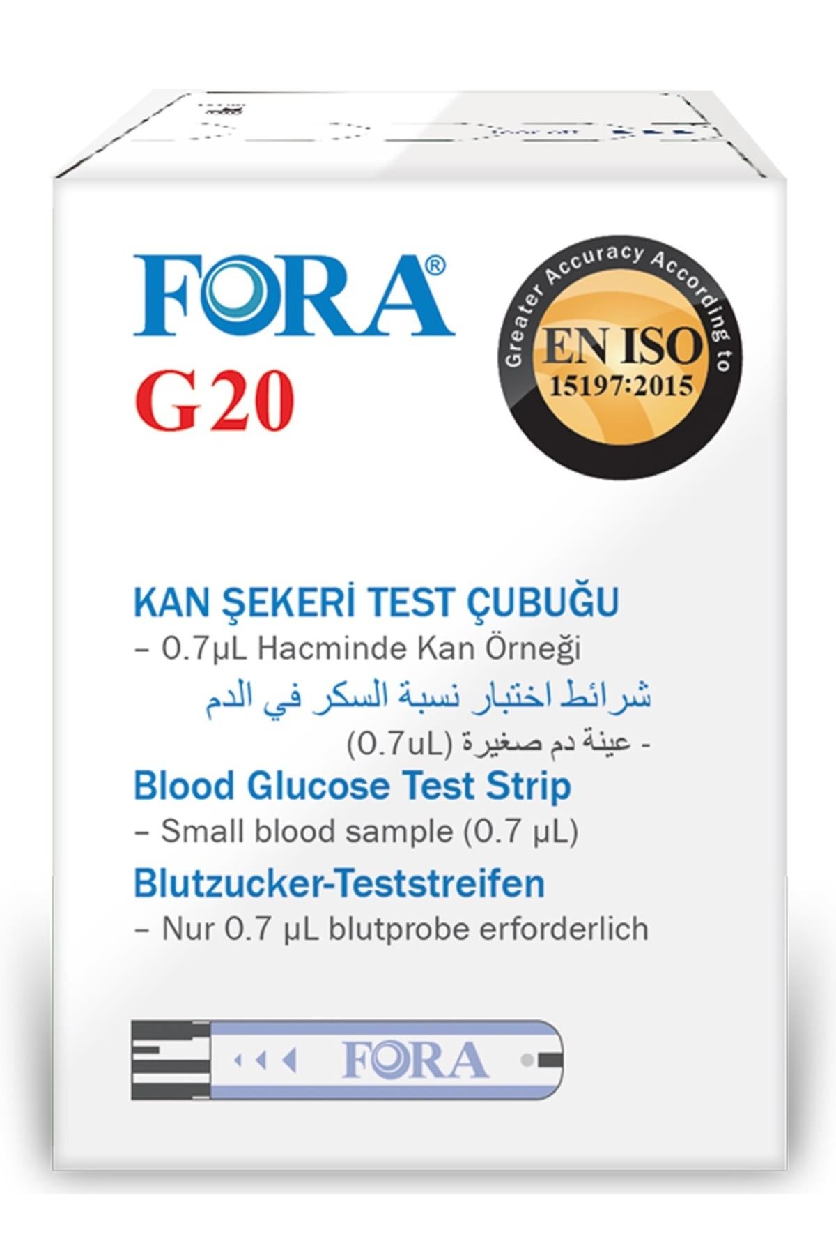 Fora G20 Kan Şekeri Test Stripi 50 li