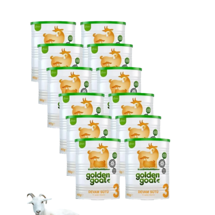 Golden Goat Keçi Devam Sütü 3 Numara 400 gr 12'li Paket