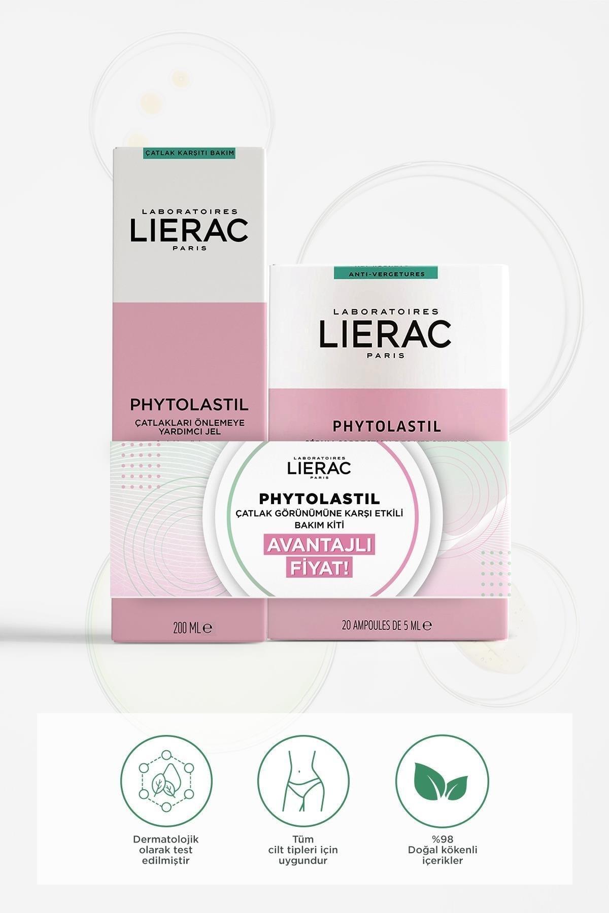Lierac Phytolastil Gel Çatlak Oluşumunu Azaltmaya Yardımcı Jel 200 Ml + Ampul 20x5 Ml Ikili Avantaj Set
