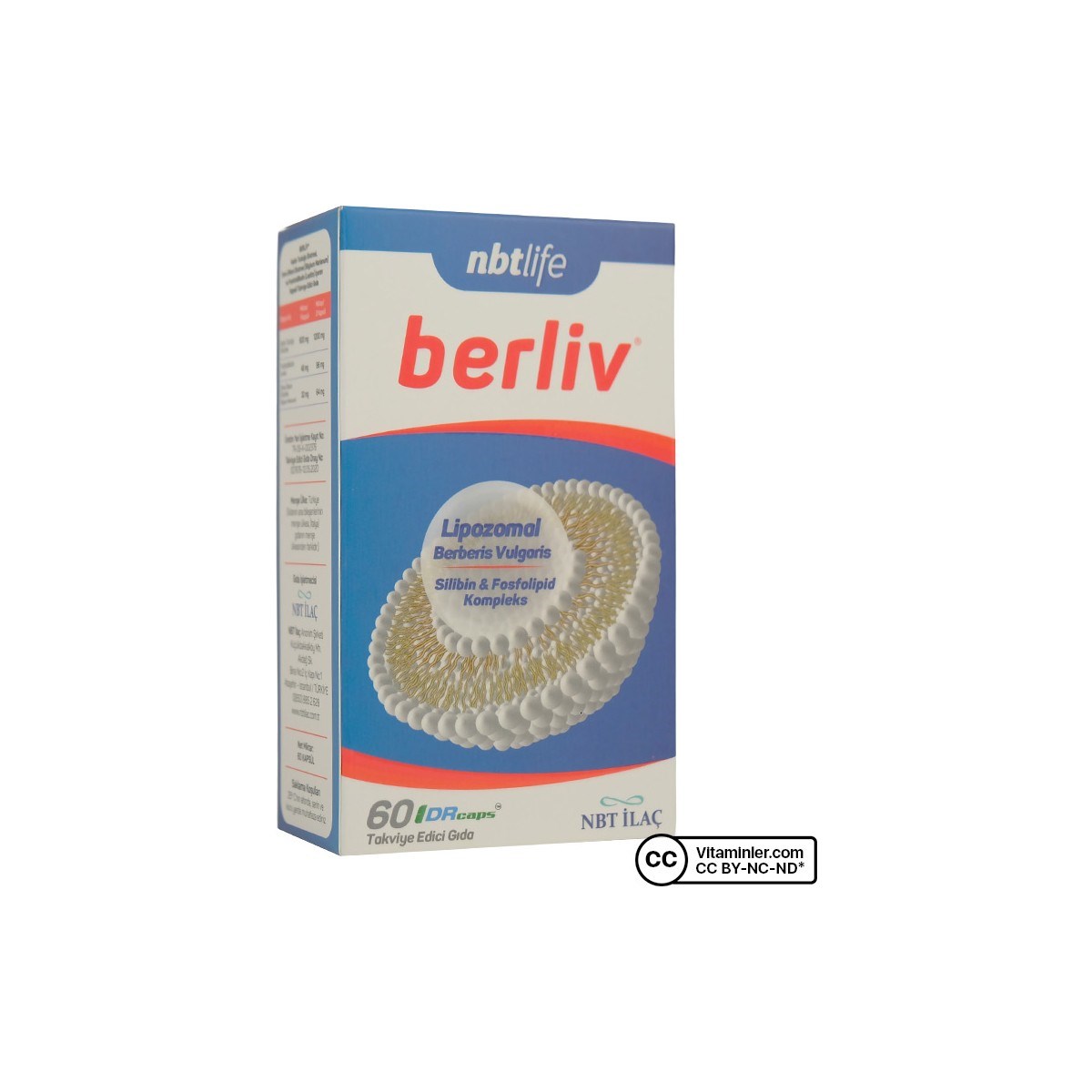 NBT Life Berliv Lipozamal Berberin 60 Kapsül