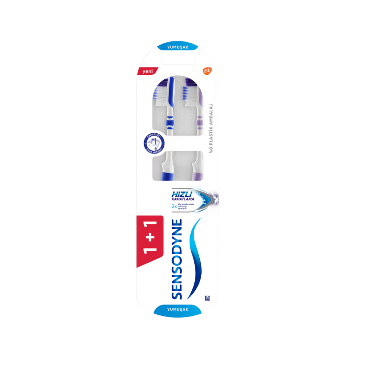 Sensodyne Hızlı Rahatlama Dış Fırçası Yumuşak 1+1