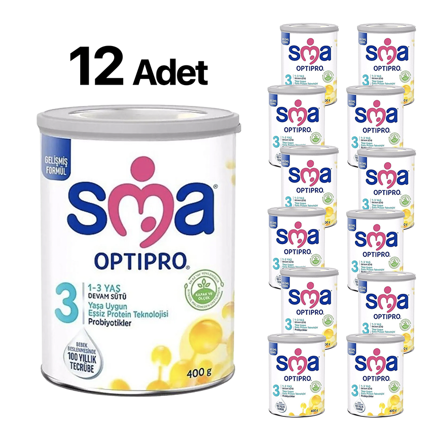 Sma Optipro 3 Devam Sütü 400 gr 12'li Paket