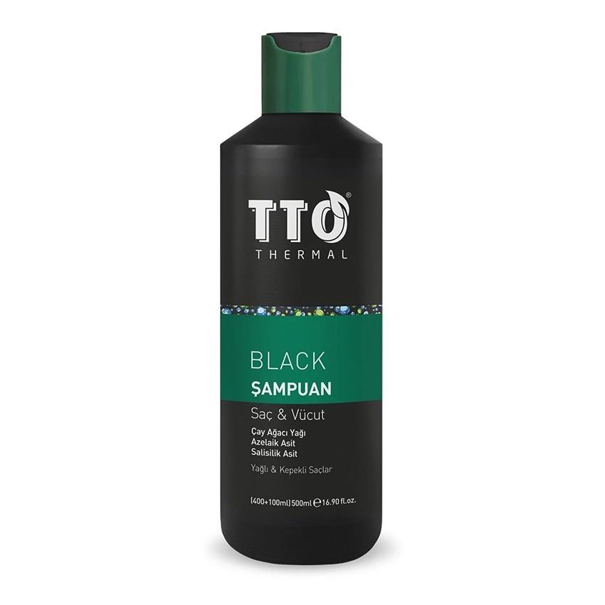 TTO Black Saç ve Vücut Şampuanı 400+100 ml