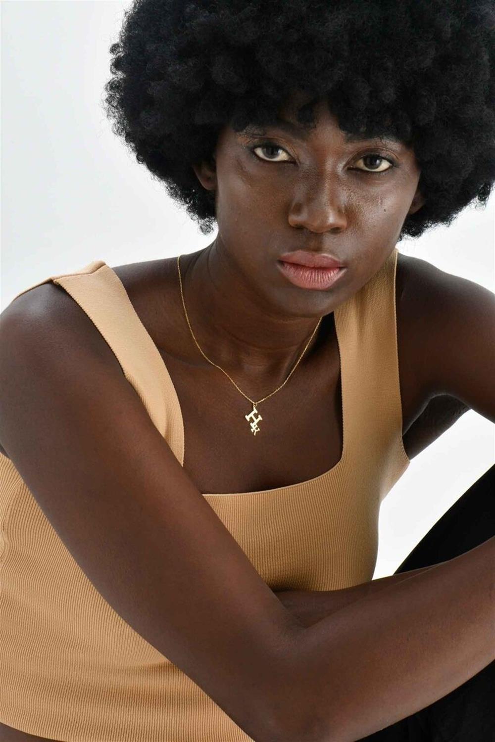 Çift Harfli 925 Ayar Gümüş Kolye