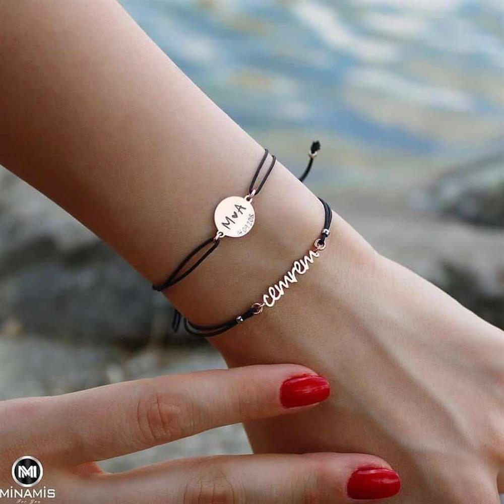 İsimli 925 Ayar Gümüş Bileklik